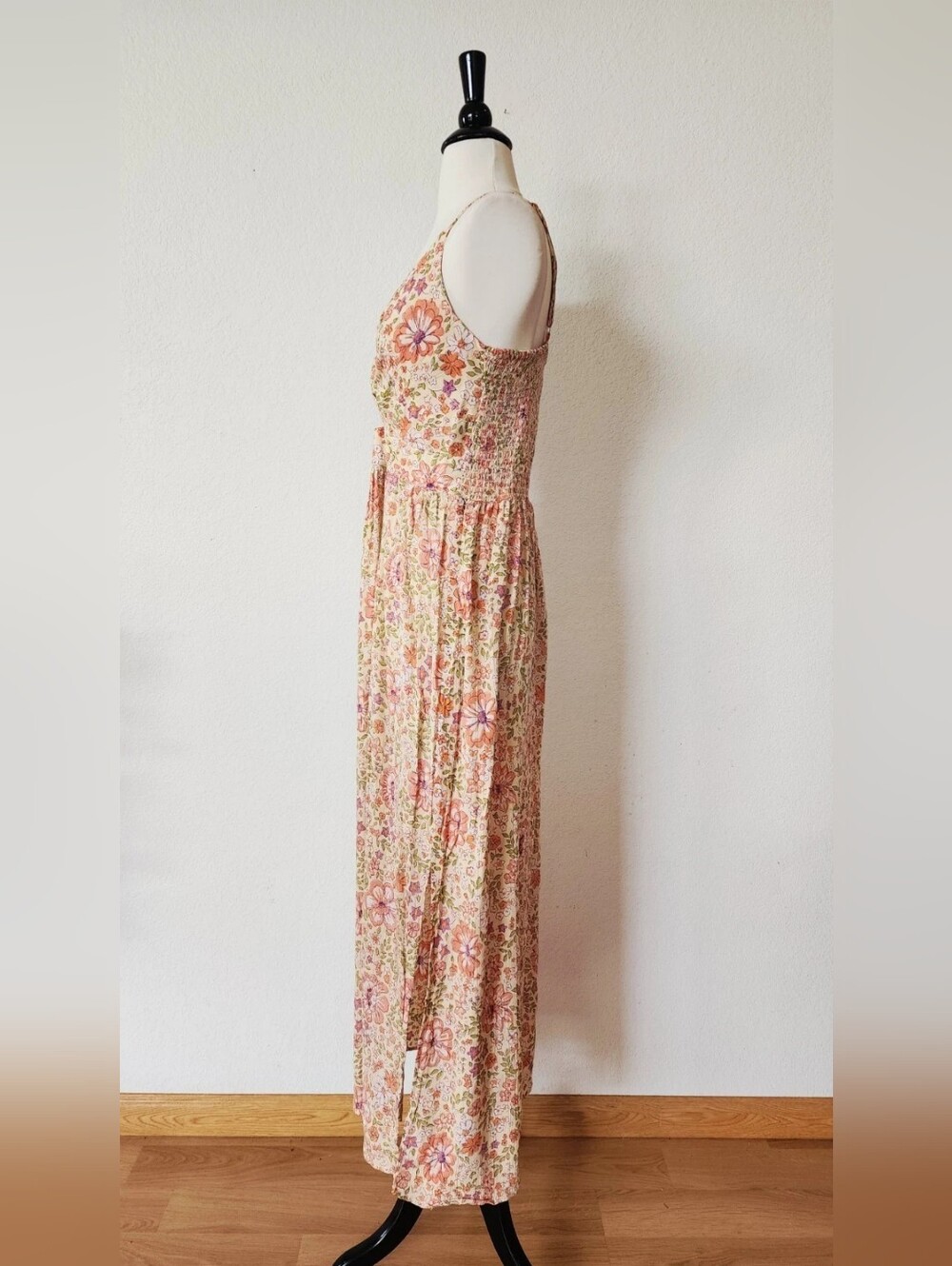 Floral Twist-Front Maxi Dress - Pink Multi - Picture 2 of 4